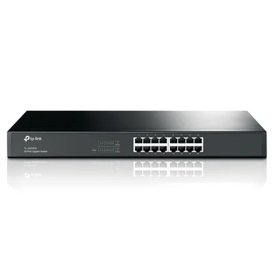 Switch 16 Portas 10/100/1000 Gigabit Rack Auto Gerenciavel Tl-sg1016 Tp Link