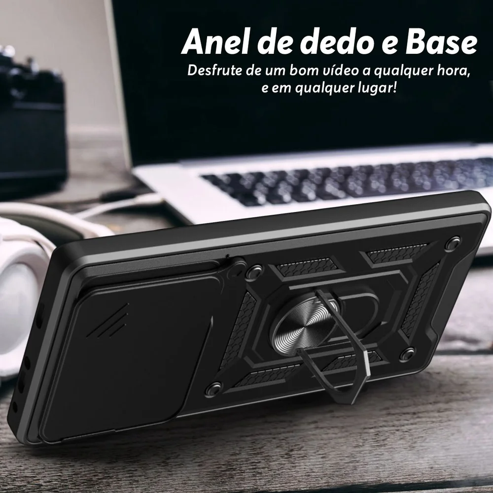 Imagem 2 de 5 do produto Capa Militar P/ Realme Note 80 - Capinha Case Protetora Anti Impacto Queda Armadura Resistente