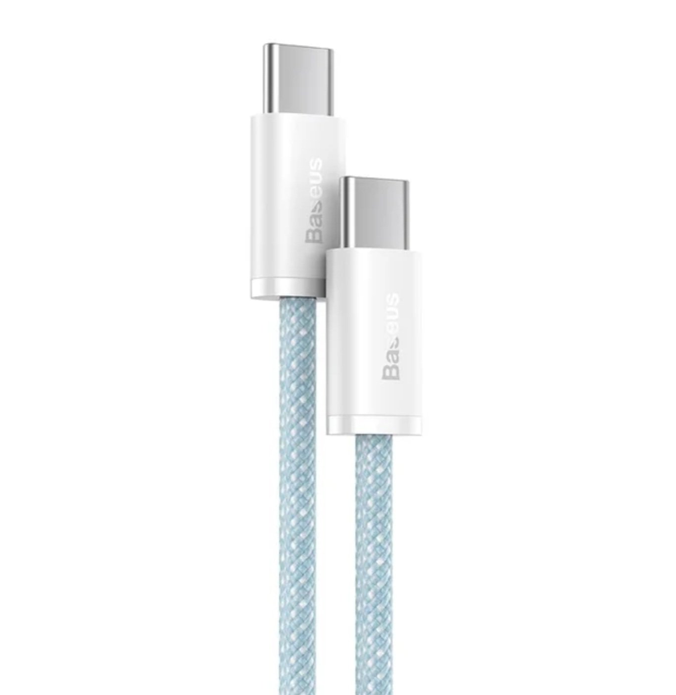 Baseus Cabo Usb-c Para Usb-c 100w (20v/5a) - 2 Metros, Azul Nylon Trançado Carregamento Rápido Transferência De Dados: Velocidade Até 480 Mbps,