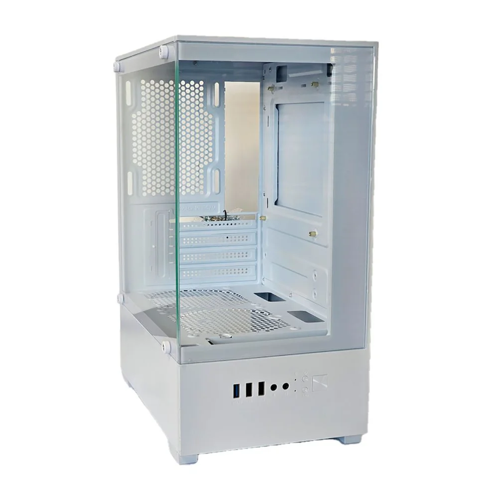 Gabinete Gamer Micro Atx Sem Fan Sem Fonte Duex Dxgw0c Branco