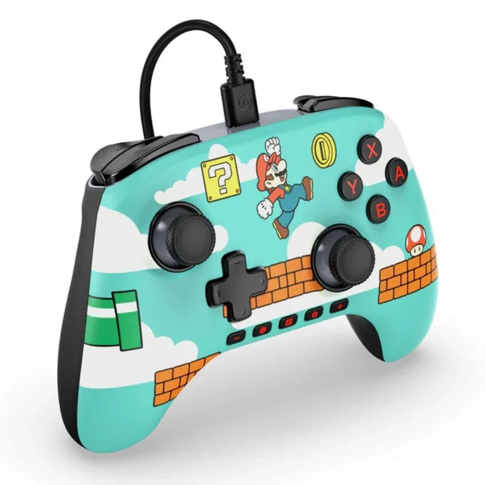 Controle Com Fio Advantage Wired Mario Time Nintendo Switch 2 Power A