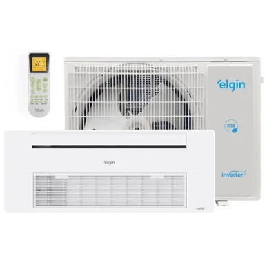 Ar Condicionado Split Cassete 1 via elgin 18000 btus Quente E Frio Inverter 220v R32 Koqe18c2ca