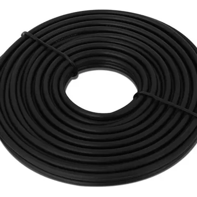 Cabo Rca Av 5m Preto Techone Blindado Som Automotivo Alta Fidelidade Conexão Estável Durável E Resistente