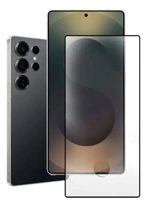 Película Vidro 3d Para Samsung Galaxy S24 Ultra Com Furo Da Digital