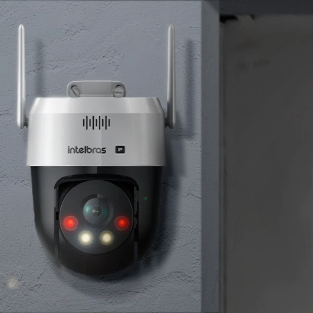 Imagem 5 de 5 do produto Kit 2 Câmeras Ip Wi-fi Intelbras Vipw 1300 Mini Sd Speed Dome 128GB