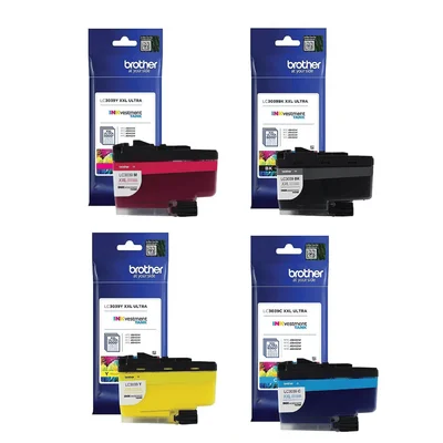 Cartucho De Tinta Brother Lc3039 Kit 4 Cores Preto, Magenta, Ciano, Amarelo | Brother J5845 J5945 J6545 J6945