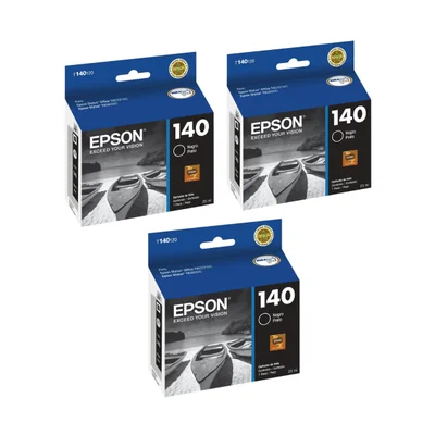 Cartucho De Tinta Epson T140 T140120 Preto 3 Peças | Tx560wd T42wd Tx620fwd