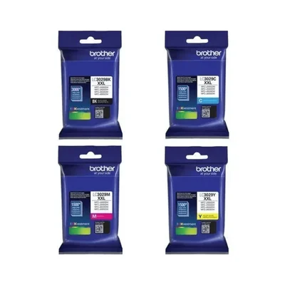 Cartucho De Tinta Brother Lc3029 Kit 4 Cores Preto, Magenta, Ciano, Amarelo | Mfc-j5830dw J6935dw