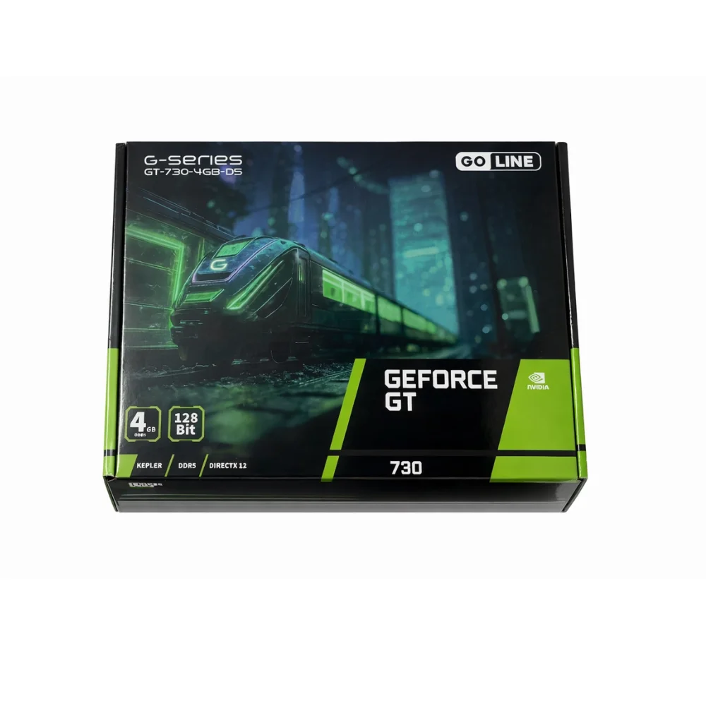 Imagem 2 de 5 do produto Placa De Video Geforce Gt730 Ddr5 PCie 128bit 4gb Preto