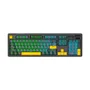 Teclado Mecânico Gamer Sem Fio Tri Mode Bluetooth RGB Fire Phoenix Bk-f104 Pro Black Switch Pink Gold
