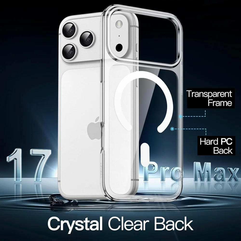 Imagem 3 de 5 do produto Capa Magnética Iphone 17 Pro Max  Mag-safe Prova De Queda