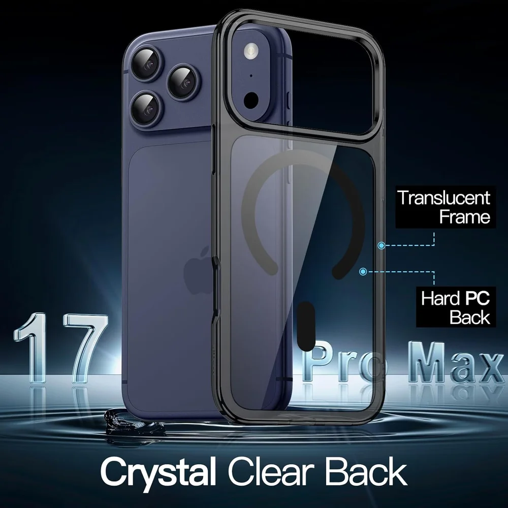 Imagem 2 de 5 do produto Capa Magnética Iphone 17 Pro Max 6,9 Magsafe Prova De Choque
