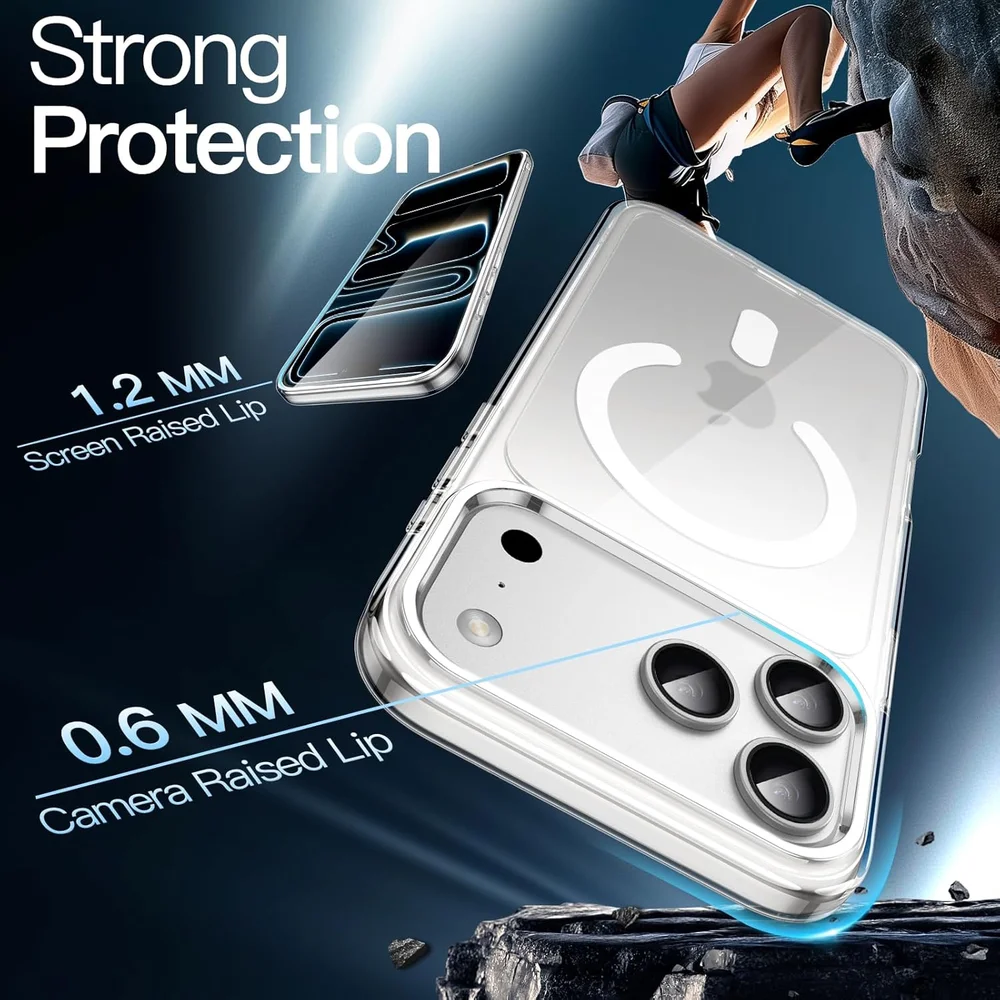 Imagem 4 de 5 do produto Capa Magnética Iphone 17 Pro Max Mag-safe À Prova De Queda