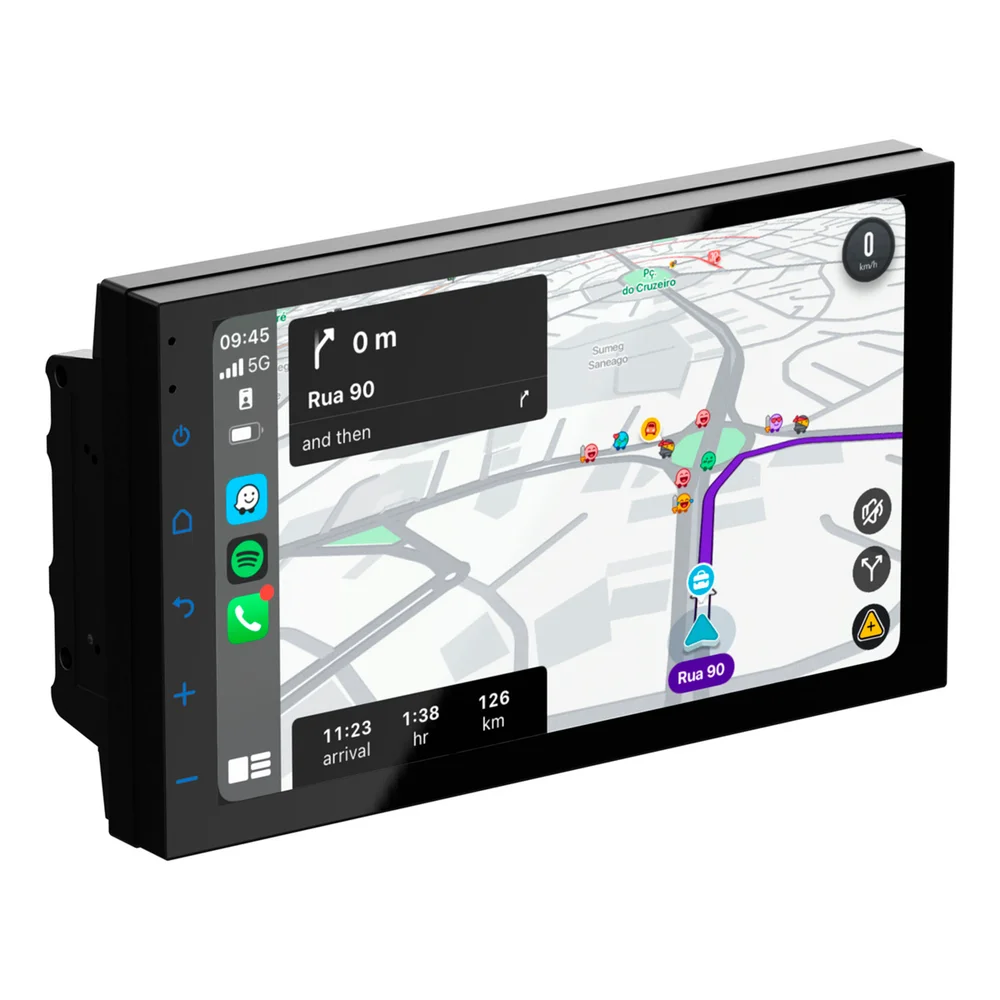 Imagem 3 de 5 do produto Central Multimídia Universal 7 Polegadas CarPlay e Android Auto Espelhamento -Faaftech