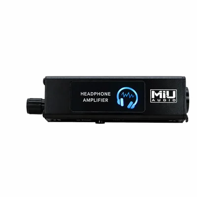 Amplificador De Fone Portátil Miu Audio Miuamp1 Profissional Baixo Ruído Entrada Xlr Balanceada