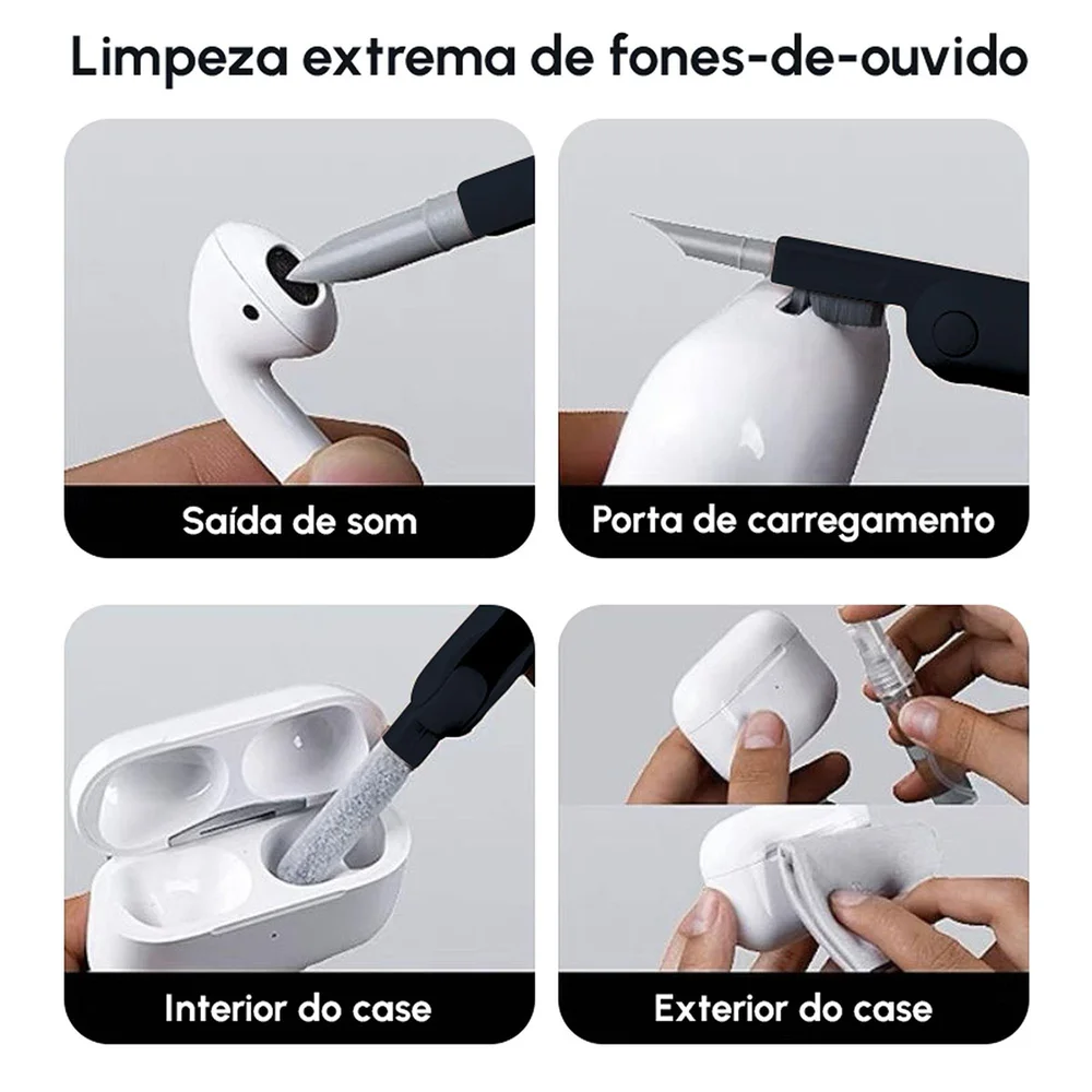 Imagem 2 de 5 do produto Kit Limpeza Para Teclados 7 Em 1 Fortrek Ec7 86971