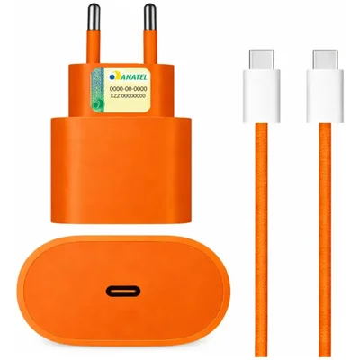 Carregador Turbo 40w Cabo Tipo C Compatível Iphone 16 17 Pro