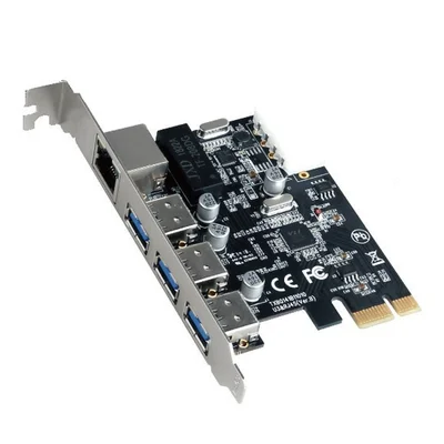 Placa Controladora 3 X Usb 3.0 PCi Express 10/100/1000 Mbps Kp-pl908
