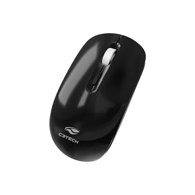 Mouse Sem Fio, C3tech, Recarregável, Tri-mode Wireless 2.4ghz E Bluetooth, Preto - M-bt80bk