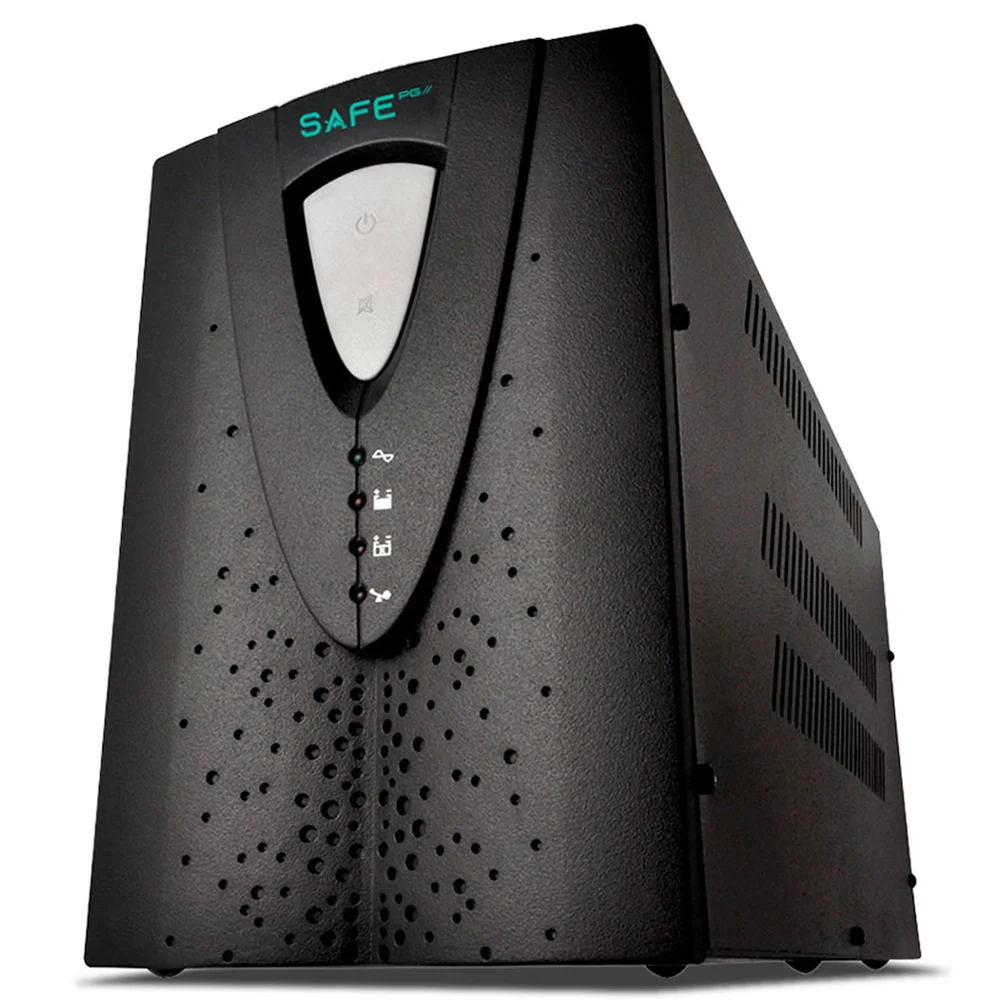 Imagem 2 de 5 do produto Nobreak Coletek Ups Safe Pg Ii 1500va, Bivolt 115v/220v, Saída 115v, 8 Tomadas, 2x Bat. 12v 7ah - Safepgii-1500ba-2b08t