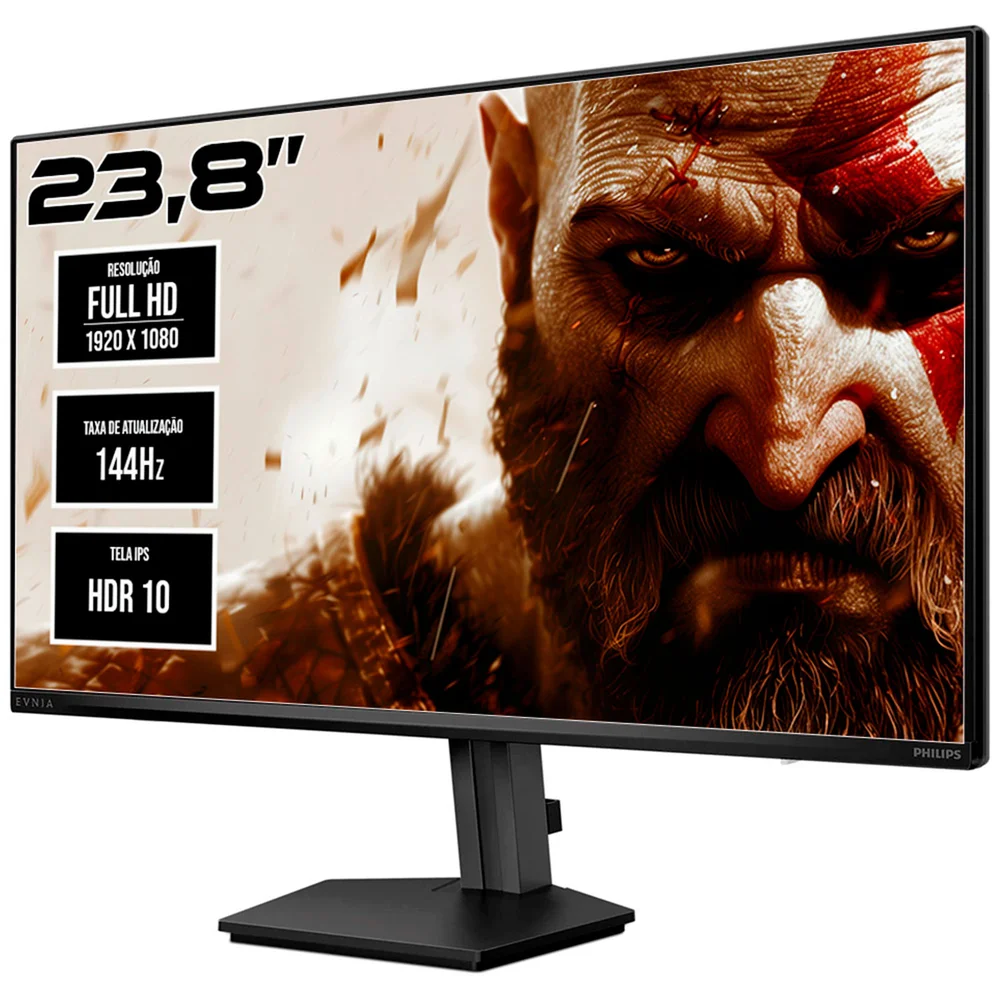 Monitor Gamer Philips Evnia 23.8" LED Ips, Full Hd 1920x1080, 144hz, 0.5ms, HDMI E Display Port - 24m2n3200nf