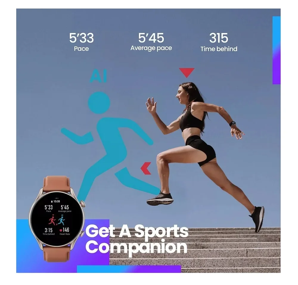Imagem 3 de 5 do produto Smartwatch Amazfit Gtr 3 Pro 46mm Brown