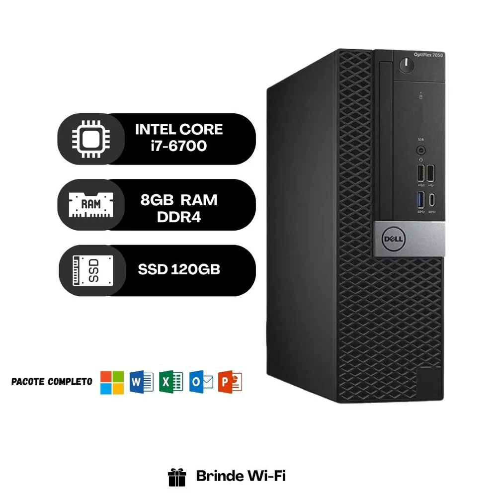 Dell OptiPlex 7050 デスクトップPC i7-6700 8GB Produtos com até 15 OFF no PIX KaBuM