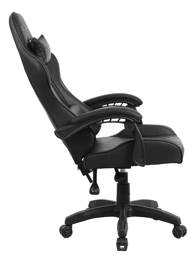 Cadeira Gamer Level Lv-c01dn Reclinável Ergonômica Giratória Em Pu – Preto