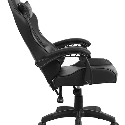 Cadeira Gamer Level Lv-c01dn Reclinável Ergonômica Giratória Em Pu – Preto