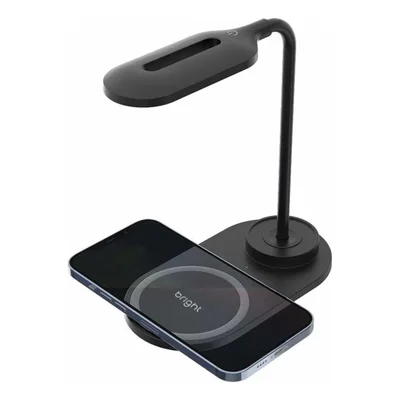Luminaria LED De Mesa 2x1 Com Carregador Indução 15w Usb C