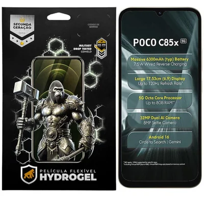 Película Para Poco C85x - Hydrogel Hd - Gshield