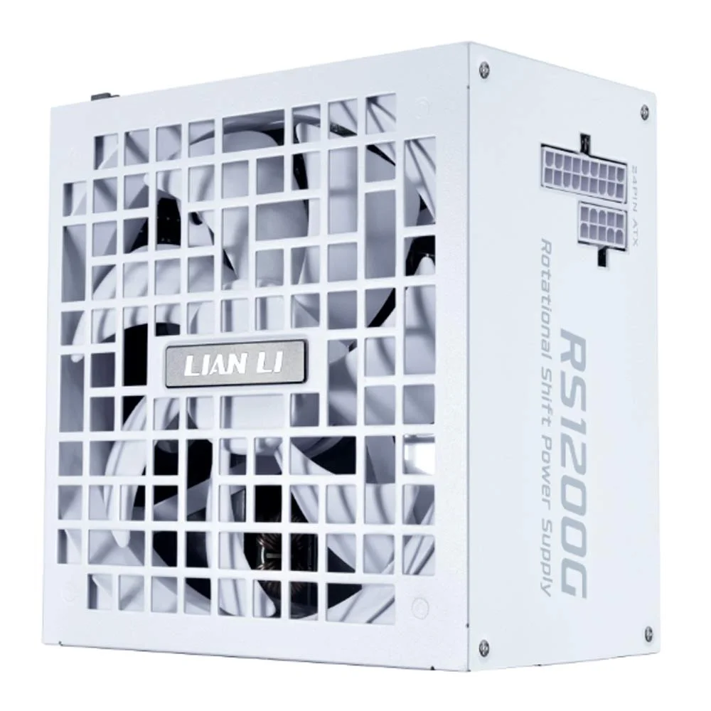 Imagem 2 de 5 do produto 4718466022578 - Fonte Gamer Lian Li 80 Plus Gold 1200 Watts Rs1200g Wh Br Branco