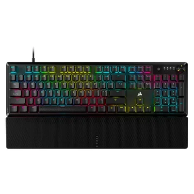 Teclado Gamer Mecânico Com Fio RGB Us Switch Mlx Red Corsair K70 Core Ch-910981e-na Preto