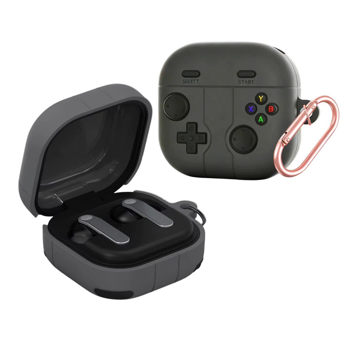 Capa Protetora Nerdcase Compatível Com Samsung Galaxy Buds 4, Controle Videogame