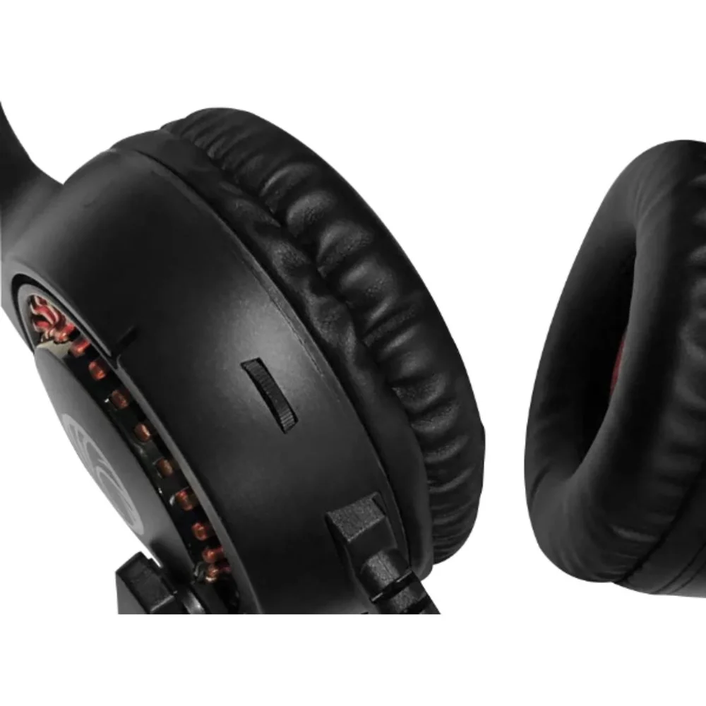 Imagem 5 de 5 do produto Headphone Phone Gamer K2 C/microfone Usb/p2 Com LED Vermelho