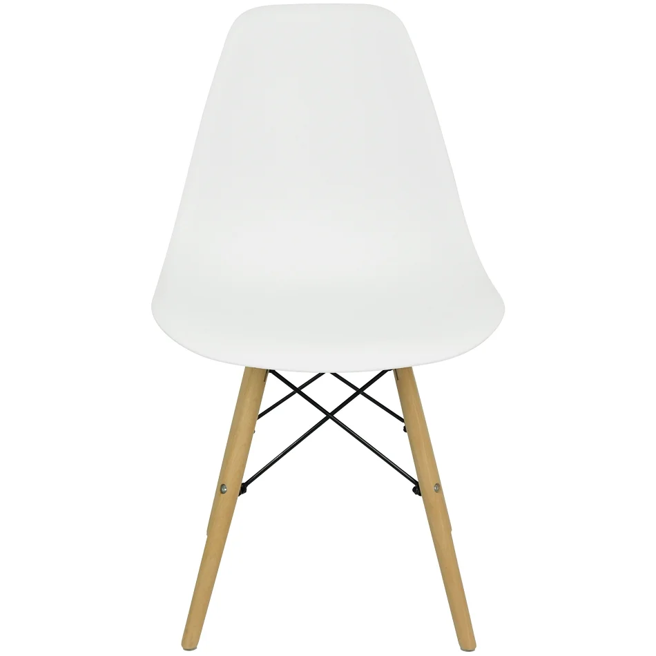 Imagem 2 de 4 do produto Cadeira Charles Eames Eiffel Wood Design Branca Branco