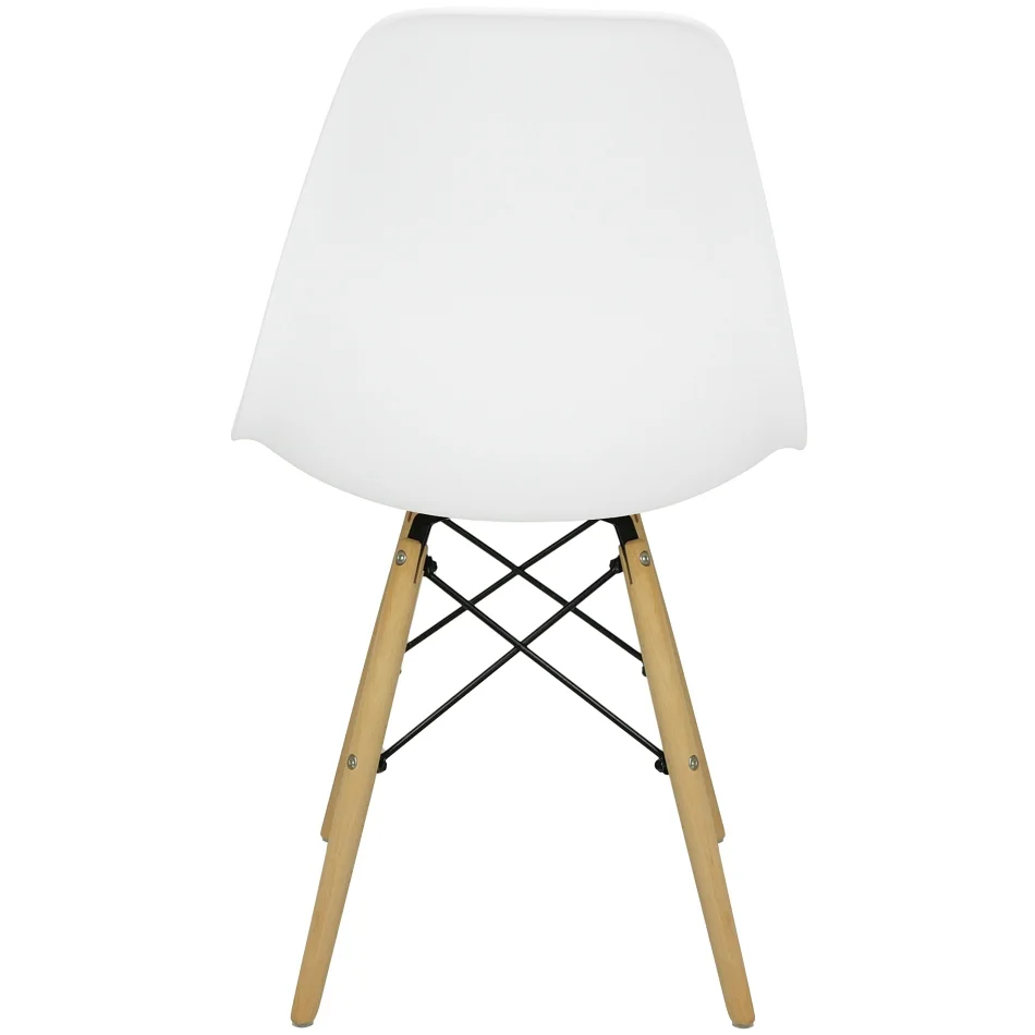 Imagem 3 de 4 do produto Cadeira Charles Eames Eiffel Wood Design Branca Branco
