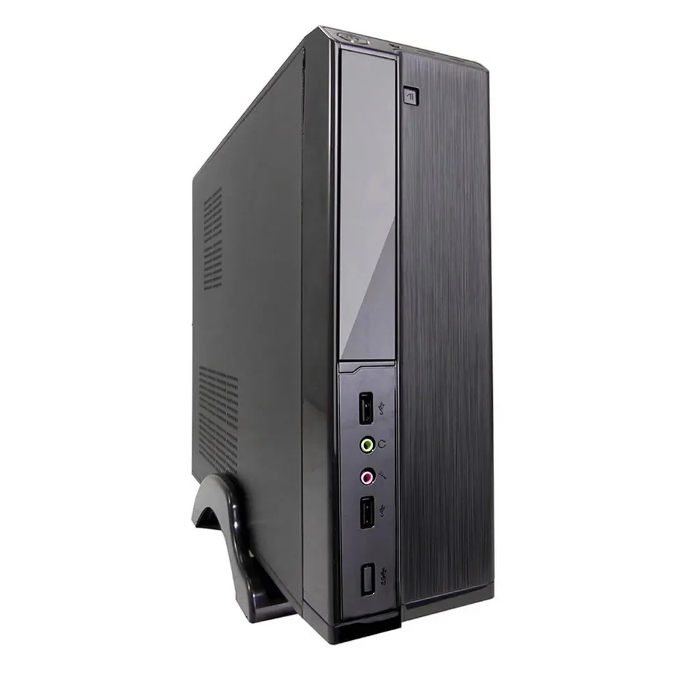 Gabinete Slim Htq562b - Sff Micro-atx Com Fonte 200w Real Sfx – Preto