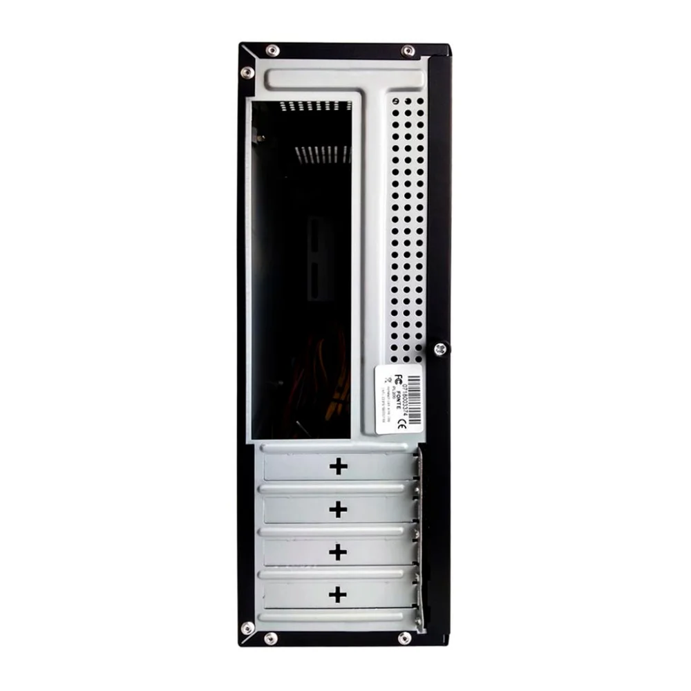 Imagem 4 de 5 do produto Gabinete Slim Htq562b - Sff Micro-atx Com Fonte 200w Real Sfx – Preto