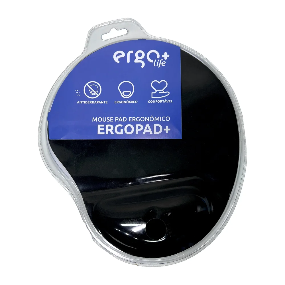 Imagem 2 de 5 do produto Mouse Pad Ergonômico Com Apoio Em Gel Ergopad+ Ergo+life