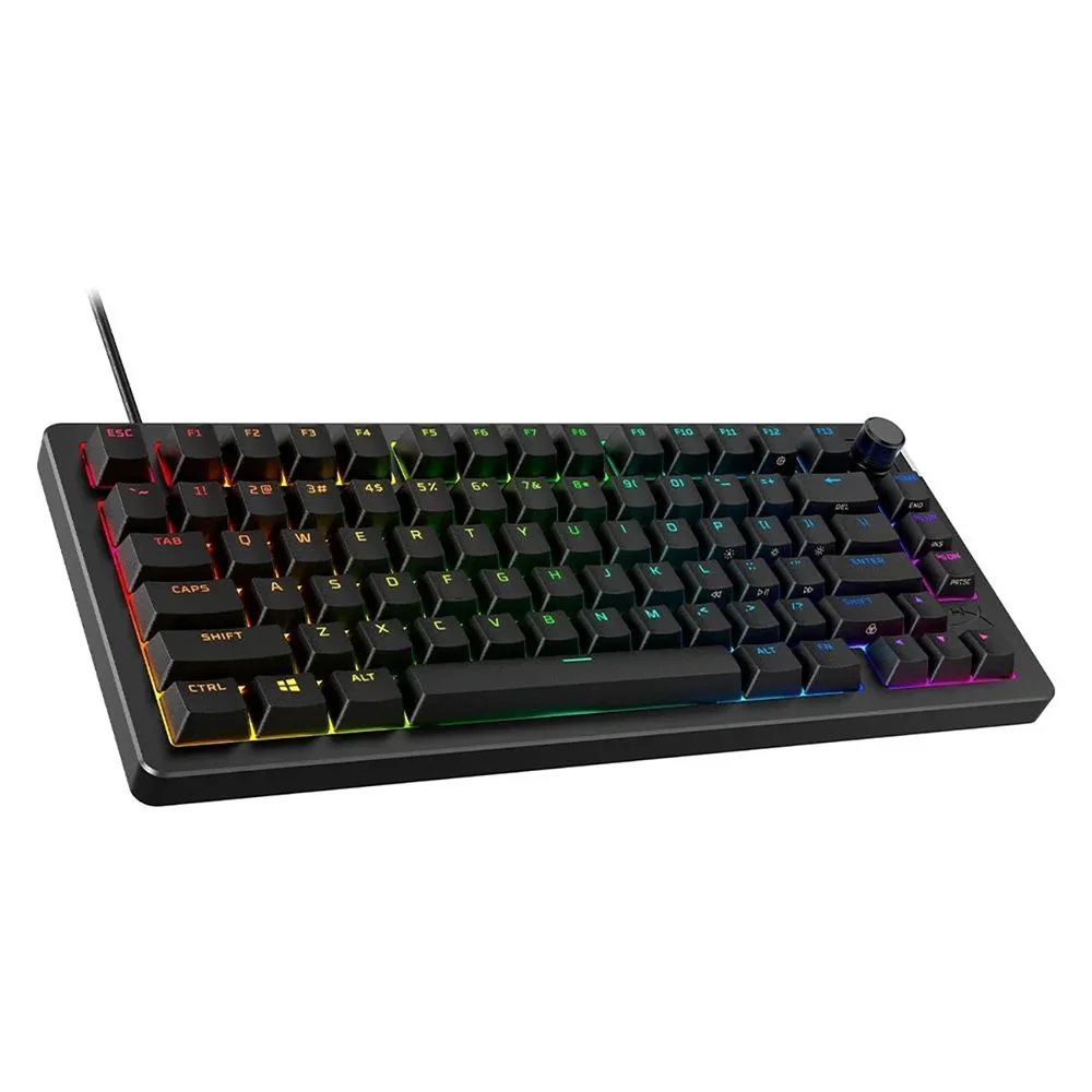 Teclado Mecanico Usb Gamer Hyperx Alloy Rise 75% Switch Linear Preto 7g7a4aa#ac4 Teclado Mecanico Usb Gamer Hyperx Alloy Rise 75% Switch Linear Preto 7g7a4aa#ac4