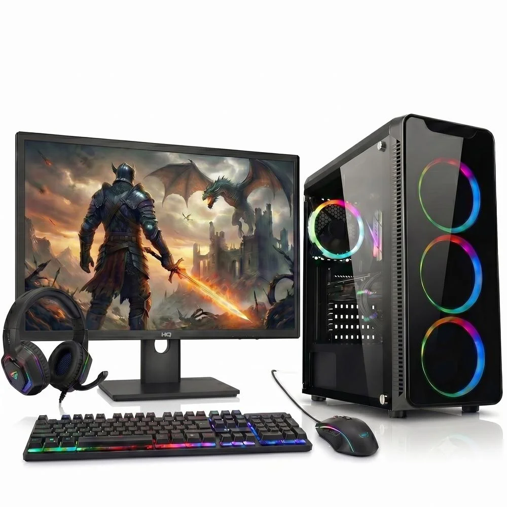 PC Gamer Competo Balão.info, Amd Ryzen 5, Radeon Rx 560, 8GB Ddr4, SSD 1TB, Monitor 24" 100hz