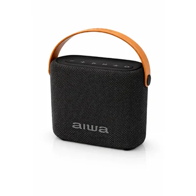 Caixa Caixinha De Som Speaker Aiwa Awss70btgc 14 Watts Pmpo Bluetooth Usb Cor:preto