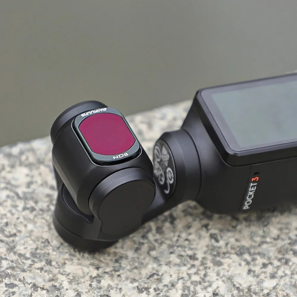 Imagem 2 de 5 do produto Kit De Filtros Cpl/nd8/nd16 Para Câmera Dji Osmo Pocket 3 - Sunnylife