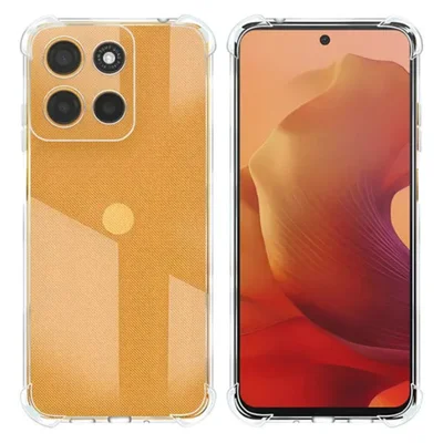 Capa Anti Impacto Tpu + Película Cerâmica 9d Para Moto G17