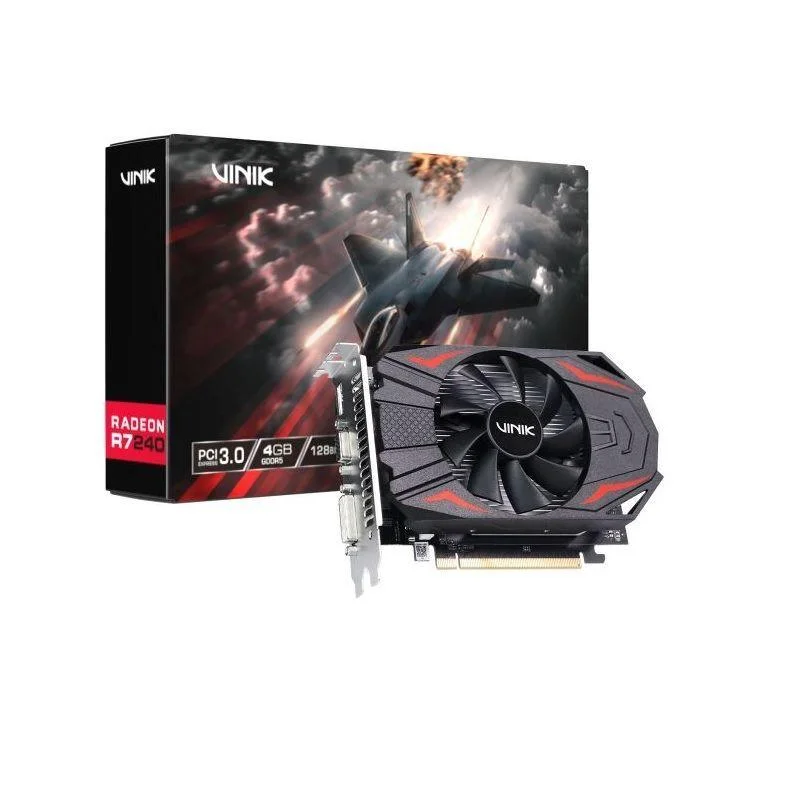 Placa De Video Vinik 4gb R7 240 GDDR5 128 Bit Amd Radeon Gpuvk2404gbfs 4