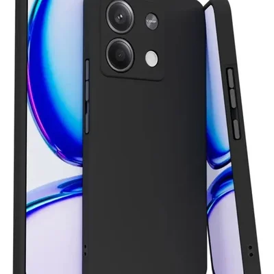 Capinha Silicone Aveludada Para Moto G17 + Película Privacidade Fosca