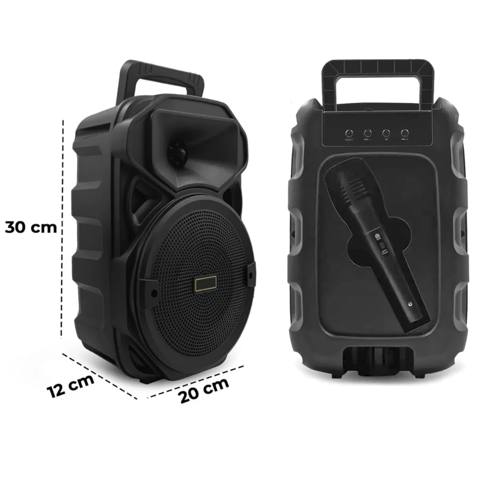 Imagem 5 de 5 do produto Caixa Som Bluetooth Portátil 100w Com Microfone Kapbom