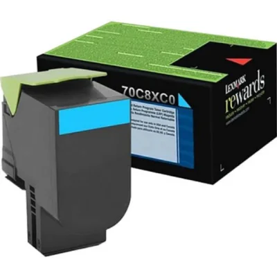 Toner Lexmark 708xc 70c8xc0 Ciano | Lexmark Cs510 Cs510dte