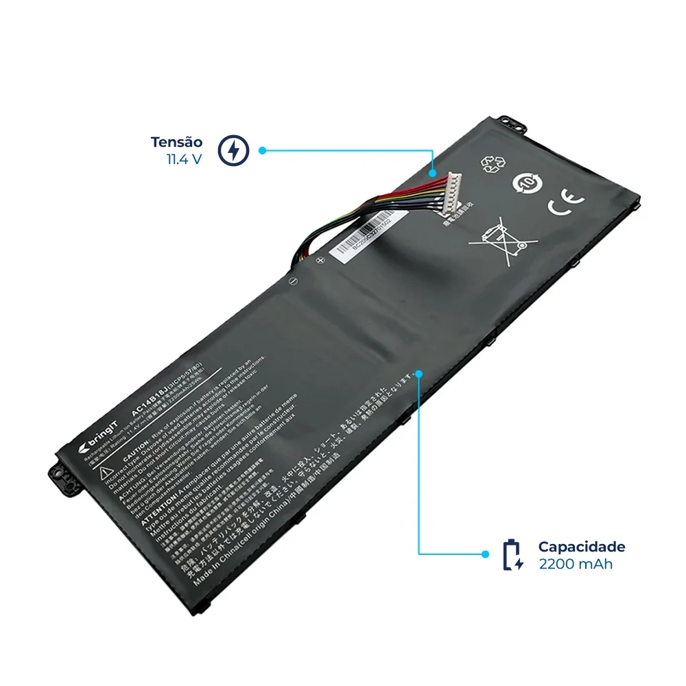 Bateria Para Notebook Acer Aspire Es1-533-n16c1 11.4v Bateria Para Notebook Acer Aspire Es1-533-n16c1 11.4v